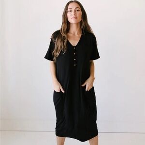 EUC • Dwell & Slumber Cocoon Dress in Onyx Black • M/L